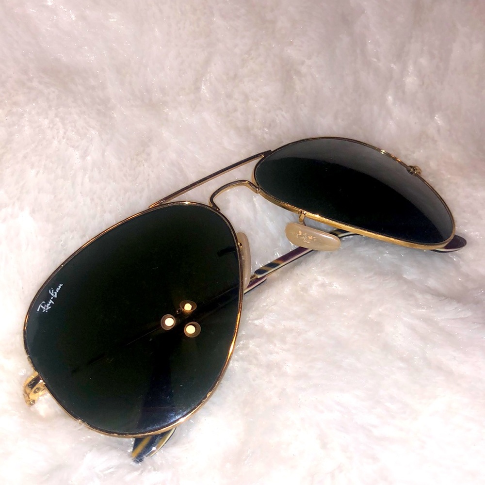 Gold Rayban Aviators